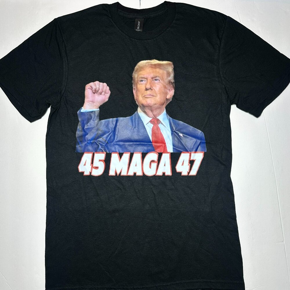 President Donald Trump 45 MAGA 47 - Make America Great Again Quality Men's Shirt